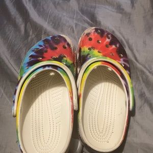 Rainbow crocs